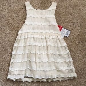 Genuine Kids Oshkosh Ivory Lace Dress NWT